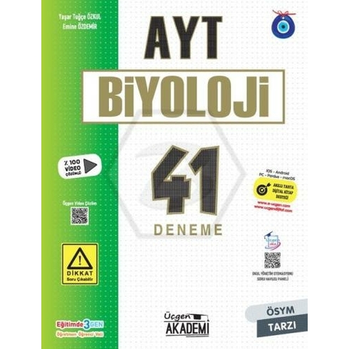 Üçgen Akademi Ayt Biyoloji 41 Deneme Emine Özdemir