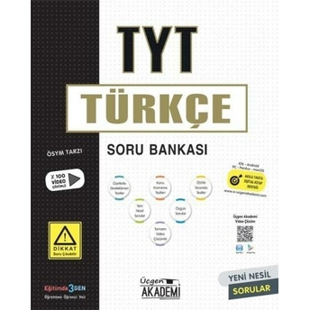 Üçgen Akademi Yayınları Tyt Türkçe Soru Bankası Komisyon