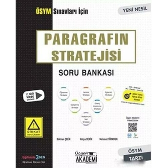 Üçgen Yayınları Ösym Paragrafın Stratejisi Soru Bankası Komisyon