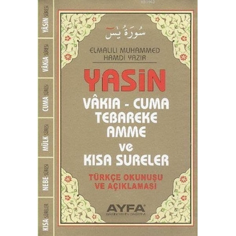 Üçlü Yasin Cep Boy Flekso Elmalılı Muhammed Hamdi Yazır