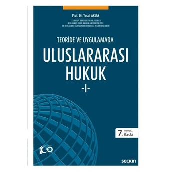 Uluslararası Hukuk - 1 Yusuf Aksar