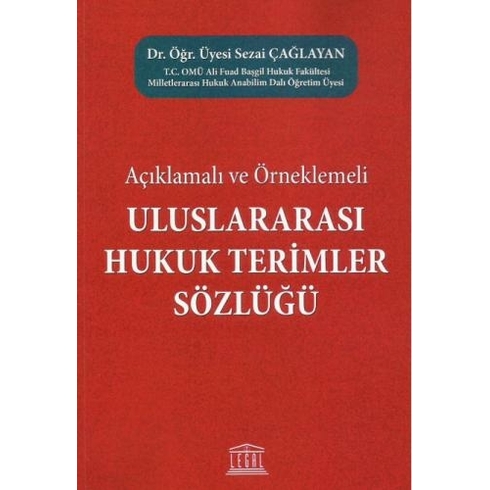 Uluslararası Hukuk Terimler Sözlüğü Sezai Çağlayan