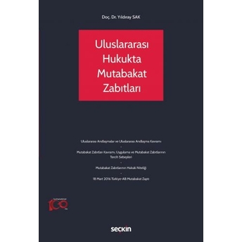 Uluslararası Hukukta Mutabakat Zabıtları Yıldıray Sak