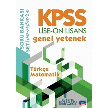 Universal Elt Kpss 2022 Lise Önlisans Genel Yetenek Soru Bankası Tek Kitap / Nobel