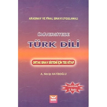 Üniversitede Türk Dili A. Necip Hatiboğlu