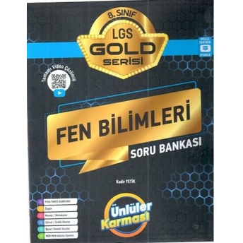 Ünlüler Karması 8. Sınıf Lgs Fen Bilimleri Gold Serisi Soru Bankası Komisyon