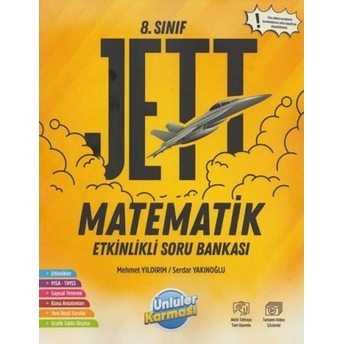 Ünlüler Karması 8. Sınıf Matematik Jett Etkinlikli Soru Bankası Komisyon