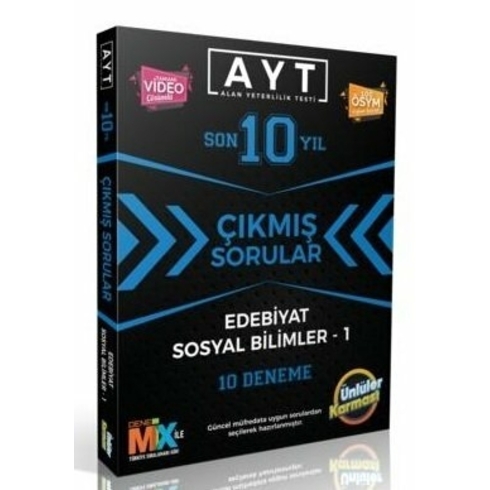 Ünlüler Karması Ayt Edebiyat Sos-1 Çıkmış Soru Karması 10 Deneme Yeni 2022