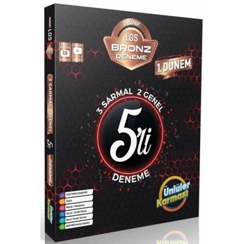 Ünlüler Yayınları 8. Sınıf Lgs Bronz 5 Li Sarmal Deneme Komisyon