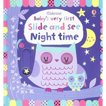 Usborne Bvf Slide And See Night Time - Fiona Watt