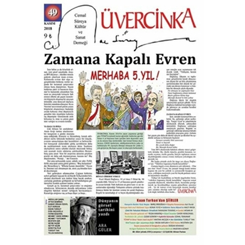 Üvercinka Dergisi Sayı: 49 Kasım 2018 Kolektif