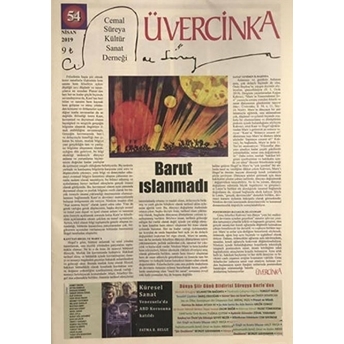 Üvercinka Dergisi Sayı: 54 Nisan 2019 Kolektif