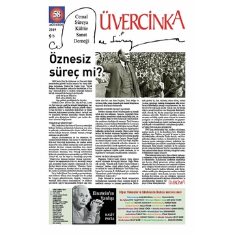 Üvercinka Dergisi Sayı: 58 Ağustos 2019 Kolektif