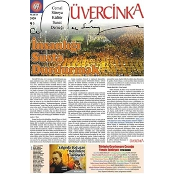 Üvercinka Dergisi Sayı: 67 Mayıs 2020