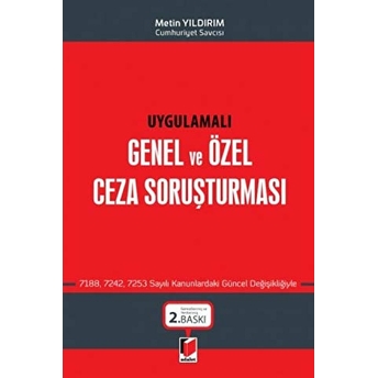 Uygulamalı Genel Ve Özel Ceza Soruşturması Ciltli Metin Yıldırım