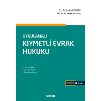 Uygulamalı Kıymetli Evrak Hukuku Ali Haydar Yıldırım