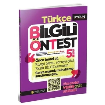 Uygun – Bilgili Ön Test – Türkçe 5. Sınıf