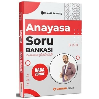 Uzman Kariyer 2021 Kpss Baba Zümre Anayasa Soru Bankası Çözümlü Mehmet Akif Sarıbaş