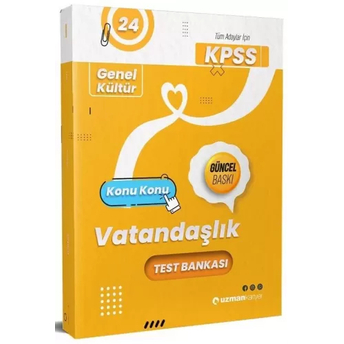 Uzman Kariyer 2024 Kpss Vatandaşlık Test Bankası Yaprak Test Komisyon