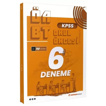 Uzman Kariyer Yayınları Öabt Okul Öncesi Öğretmenliği 6 Deneme Pdf Çözümlü Komisyon