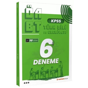 Uzman Kariyer Yayınları Öabt Türk Dili Ve Edebiyatı Öğretmenliği 6 Deneme Pdf Çözümlü Komisyon