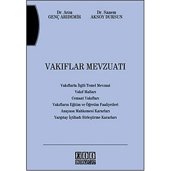 Vakıflar Mevzuatı-Arzu Genç Arıdemir