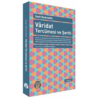 Varidat Tercümesi Ve Şerhi Şeyh Bedrettin