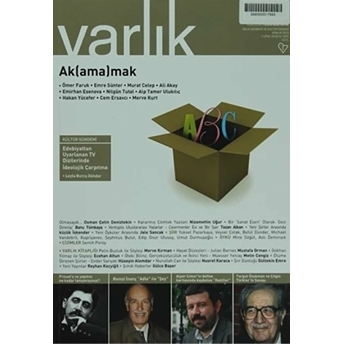 Varlık Aylık Edebiyat Ve Kültür Dergisi Sayı: 1275 - Aralık 2013 Ali Akay