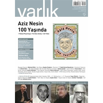 Varlık Aylık Edebiyat Ve Kültür Dergisi Sayı: 1299 - Aralık 2015 Kolektif