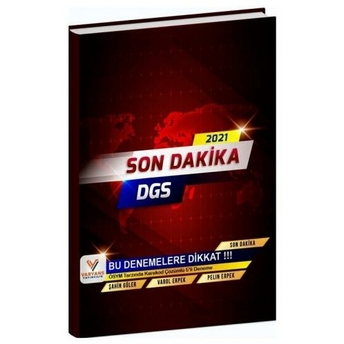 Varyans Yayınları 2021 Dgs Son Dakika 5 Deneme Karekod Çözümlü Komisyon