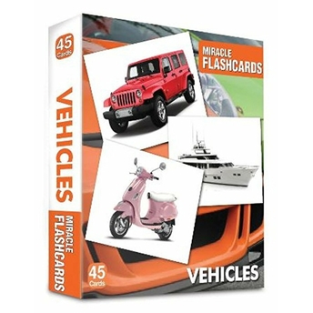 Vehicles Miracle Flashcards (45 Cards) Kolektif