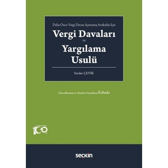 Vergi Davaları Ve Yargılama Usulü Serdar Çevik