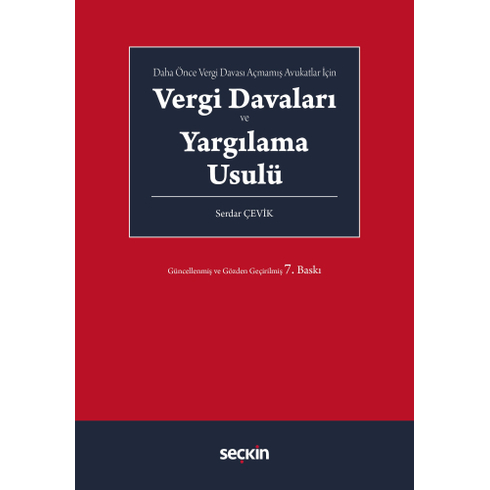 Vergi Davaları Ve Yargılama Usulü Serdar Çevik