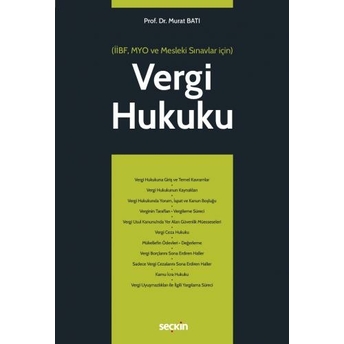 Vergi Hukuku Murat Batı