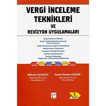 Vergi Inceleme Teknikleri Ve Revizyon Uygulamaları Ciltli Kemal Serkan Keskin