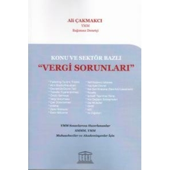 Vergi Sorunları Ali Çakmakcı