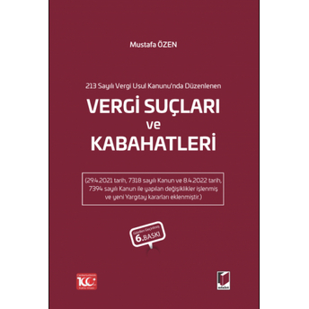 Vergi Suçları Ve Kabahatleri Mustafa Özen