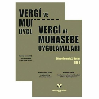 Vergi Ve Muhasebe Uygulamaları 2 Cilt Mehmet Emin Akyol