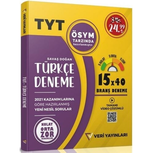 Veri Tyt 15 X 40 Türkçe Deneme