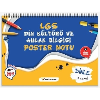 Veri Yayınları 8. Sınıf Lgs Din Kültürü Ve Ahlak Bilgisi Poster Notu Komisyon