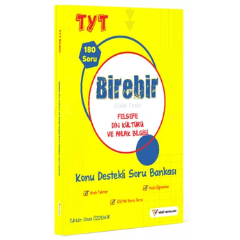 Veri Yayınları Tyt Felsefe Din Kültürü Ve Ahlak Bilgisi Birebir Konu Destekli Soru Bankası Ozan Özdemir