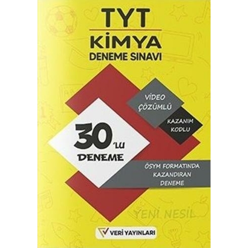 Veri Yayınları Tyt Kimya 30 Deneme Komisyon