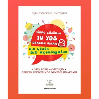 Video Çözümlü 10 Yds Deneme Sınavı - 2 -  Tijen Tan Gülse - Ümit Işıklı