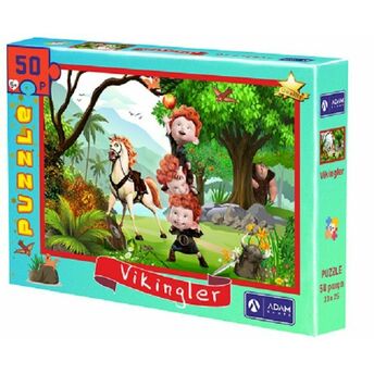 Vikingler 50 Parça Puzzle (33X25)