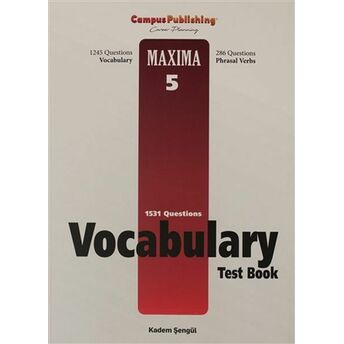 Vocabulary Test Book - Maxima 5 Kadem Şengül