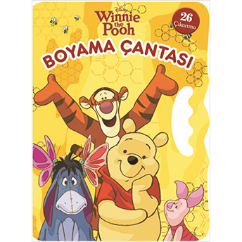 Winnie The Pooh Boyama Çantası (26 Çıkartma) / Boya Oku Yapıştır ( Yandan Tutmalı) Kolektif