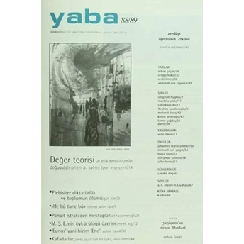 Yaba Edebiyat Dergisi Sayı: 88/89