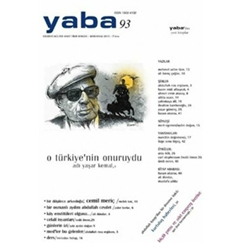 Yaba Edebiyat Dergisi Sayı: 93