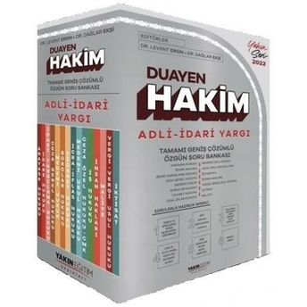 Yakın Eğitim Yayınları 2022 Hakimlik Duayen Hakim Adli - Idari Yargı Soru Bankası Seti Çözümlü Levent Ersin