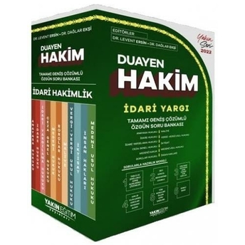 Yakın Eğitim Yayınları 2022 Idari Hakimlik Duayen Hakim Idari Yargı Soru Bankası Seti Çözümlü Levent Ersin